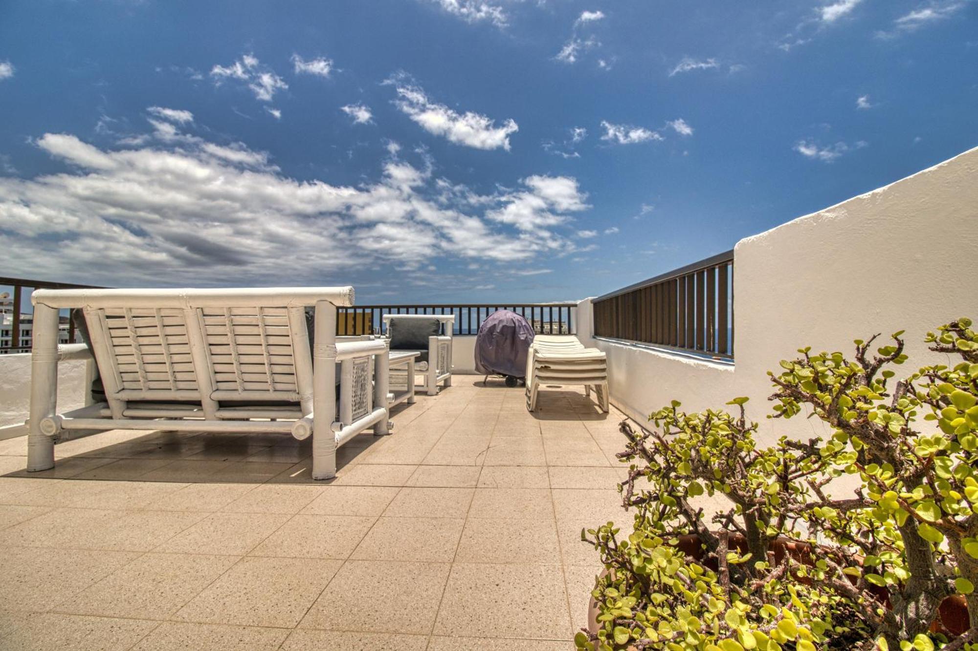 Апартаменты Penthouse Sea View Jacuzzy Terrace & Pool Плайя-Фаньябе Экстерьер фото