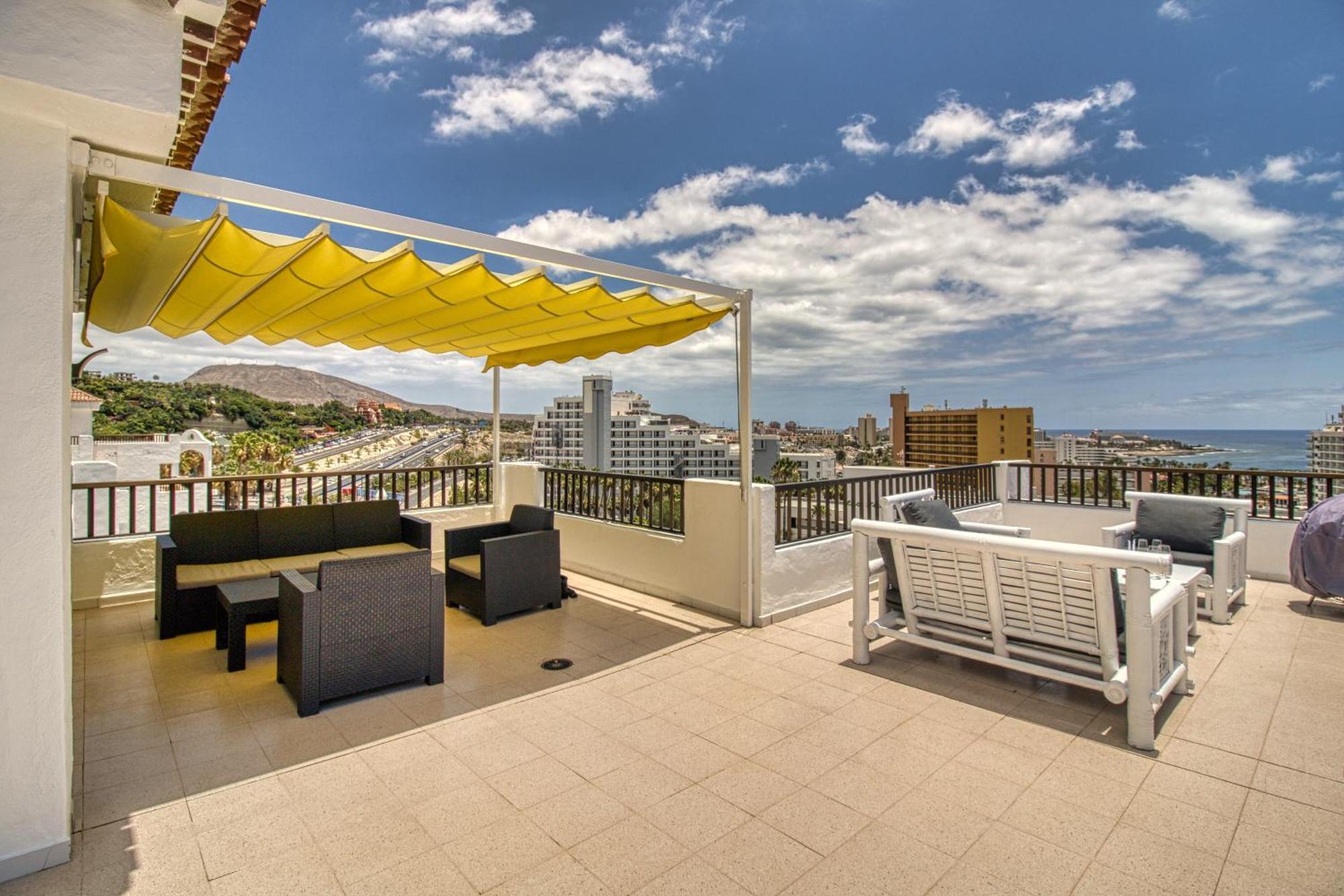 Апартаменты Penthouse Sea View Jacuzzy Terrace & Pool Плайя-Фаньябе Экстерьер фото
