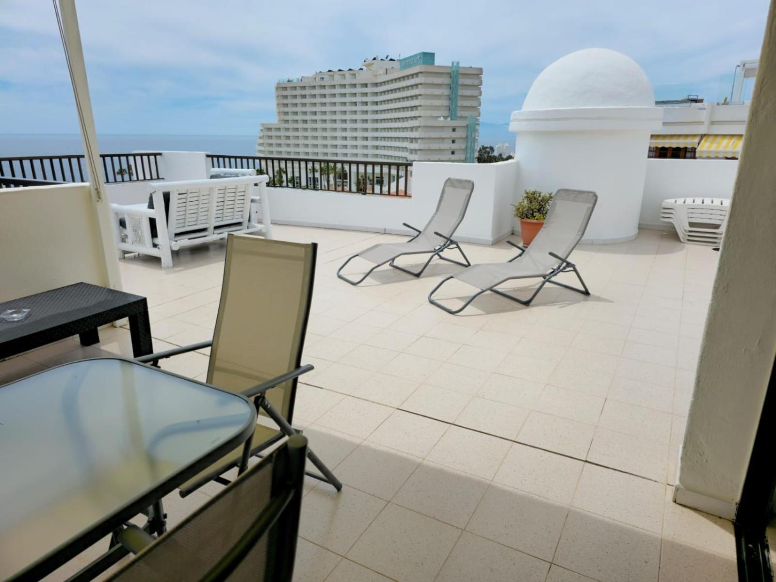Апартаменты Penthouse Sea View Jacuzzy Terrace & Pool Плайя-Фаньябе Экстерьер фото