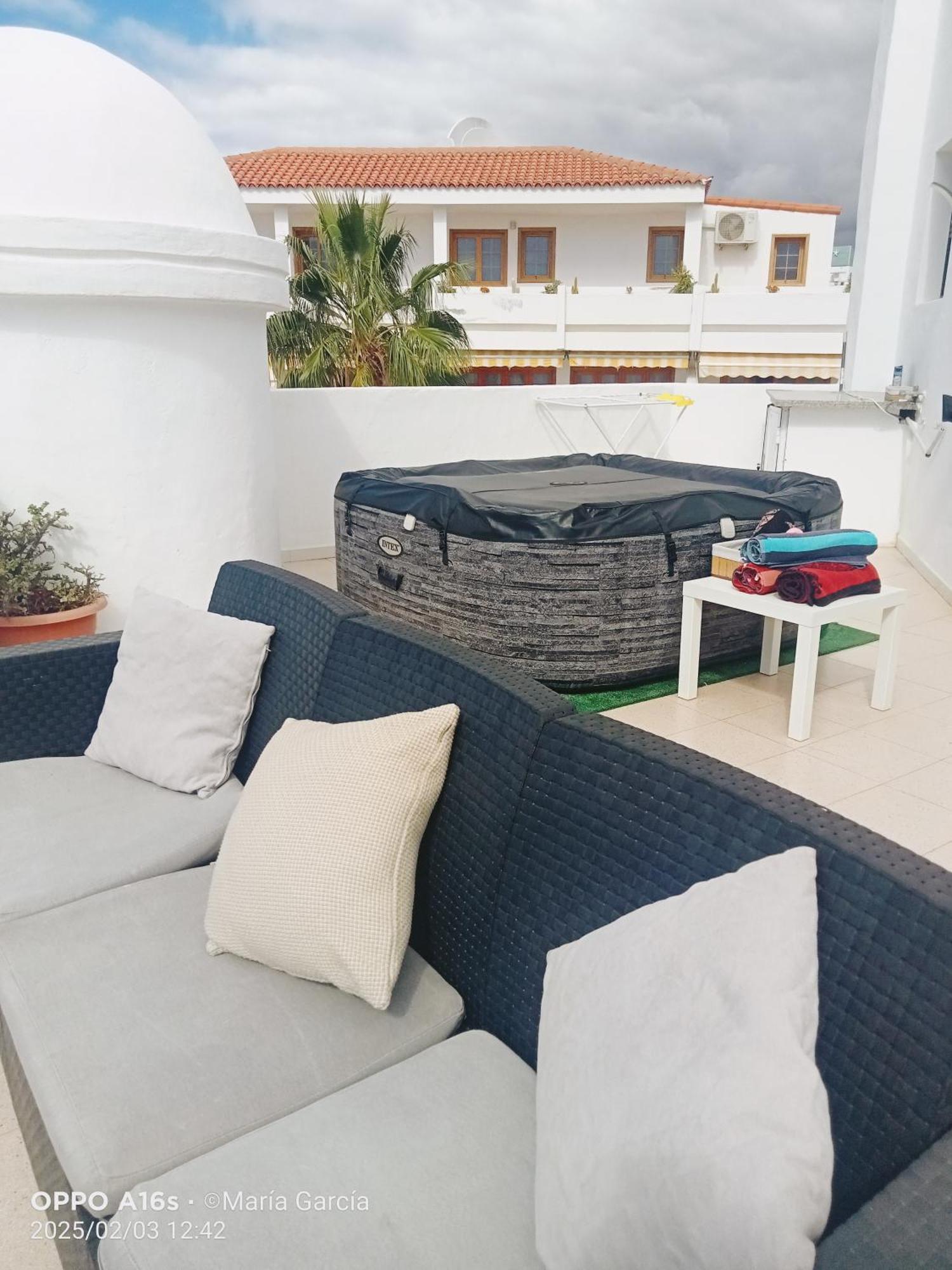 Апартаменты Penthouse Sea View Jacuzzy Terrace & Pool Плайя-Фаньябе Экстерьер фото